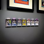 Trading Card Wall Display(Set of 4Pcs), Clear Card Holders with Magnetic Back, Collectible Card Organizers, Home Decor, Gift for Card Collectors/Kids