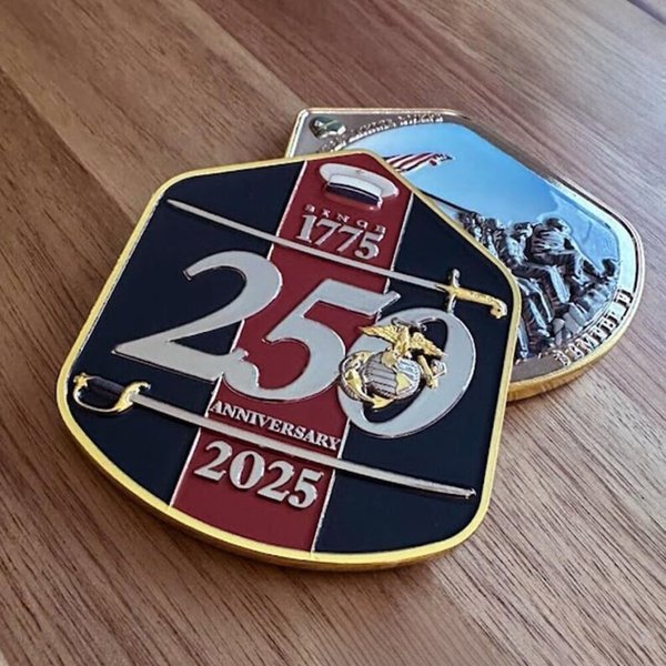 250th Anniversary Marine Corps Limited Edition Challenge Coin, Geschenk für Veteranen/Sammler