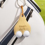 Personalized 3D Printed Text Funny Golf Ball Holder with Clip Golf Club Accessory Sports Birthday Christmas Gift for Golf Lover