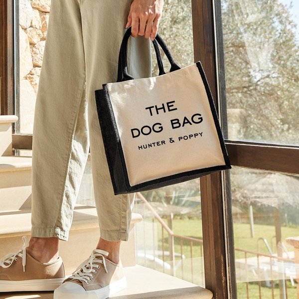 Sac à main personnalisé avec le nom du chien, sac à main amusant et sincère, cadeau d'anniversaire pour l'amoureux du chien/le propriétaire de l'animal.