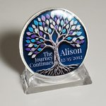 Custom Sobriety Coin with Name and Date, The Journey Continues Recovery Medallion, Sobriety Souvenirs, Gift for Friends