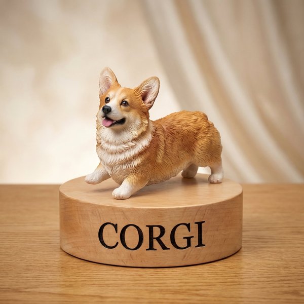 Personalisierte 3D-Harz Haustier Figur von Foto mit benutzerdefinierten Namen, lebensechte Hund/Katze Replik Statue, Geburtstag/Weihnachten/Gedenk Geschenk für Tierliebhaber
