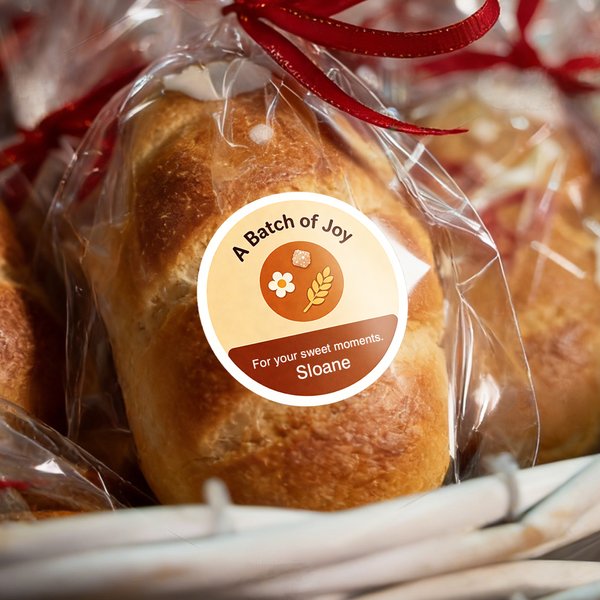 Etiquettes imperméables personnalisées avec nom, étiquettes d'emballage de pain pour les amateurs de pâtisserie, cadeaux de cuisine pour les boulangers