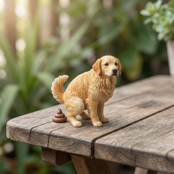 Benutzerdefinierte Haustier Pooping Figur, lustige 3D gedruckt Haustier Statue von Foto, Home Decor, Geburtstagsgeschenk für Tierliebhaber / Besitzer