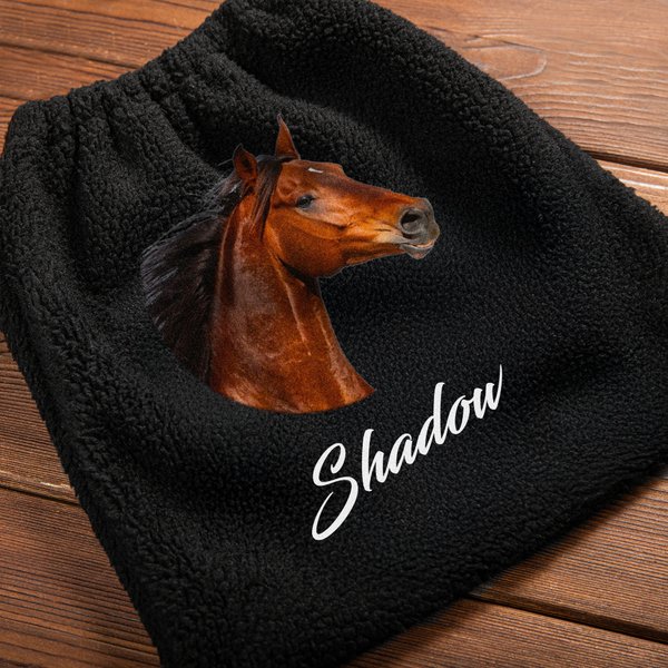 Personalisierte Pferd Foto Steigbügel Abdeckung Tasche mit Namen Pferdesport Schutzausrüstung Satz von 2 Geburtstag Geschenk für Pferdeliebhaber Reiter