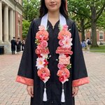 Custom Floral Graduation Stole with Name & College, Graduation Lei 2026, Floral Graduation Sash, Graduation Party Decor, Gift for Graduates