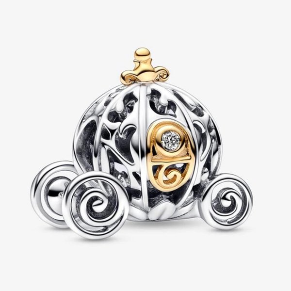 Cinderella Pumpkin Carriage Pendant, Sparkling Accessory, Birthday & Holiday Gift for Women/Her/Sisters
