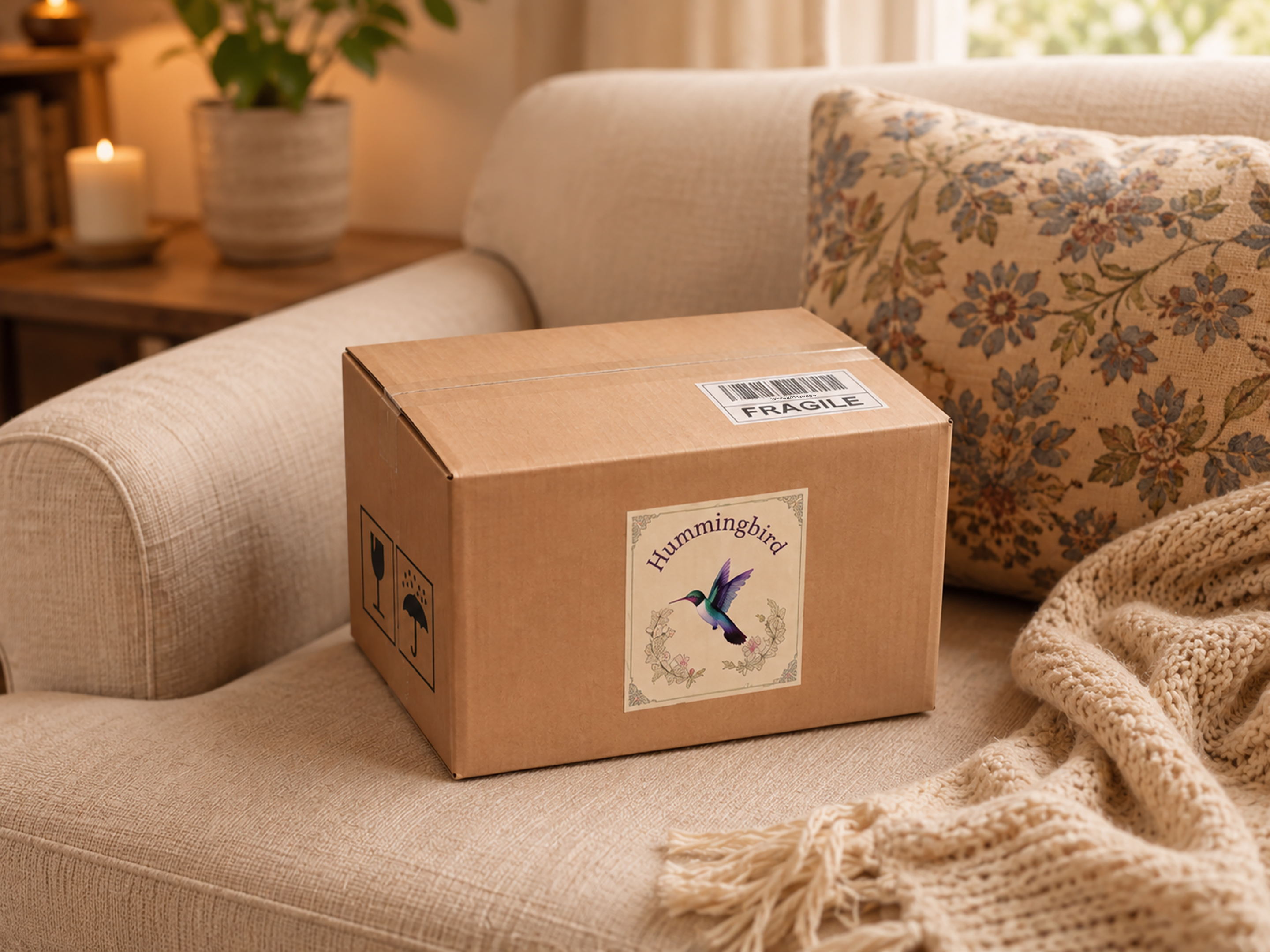 This gentle handmade package has arrived
