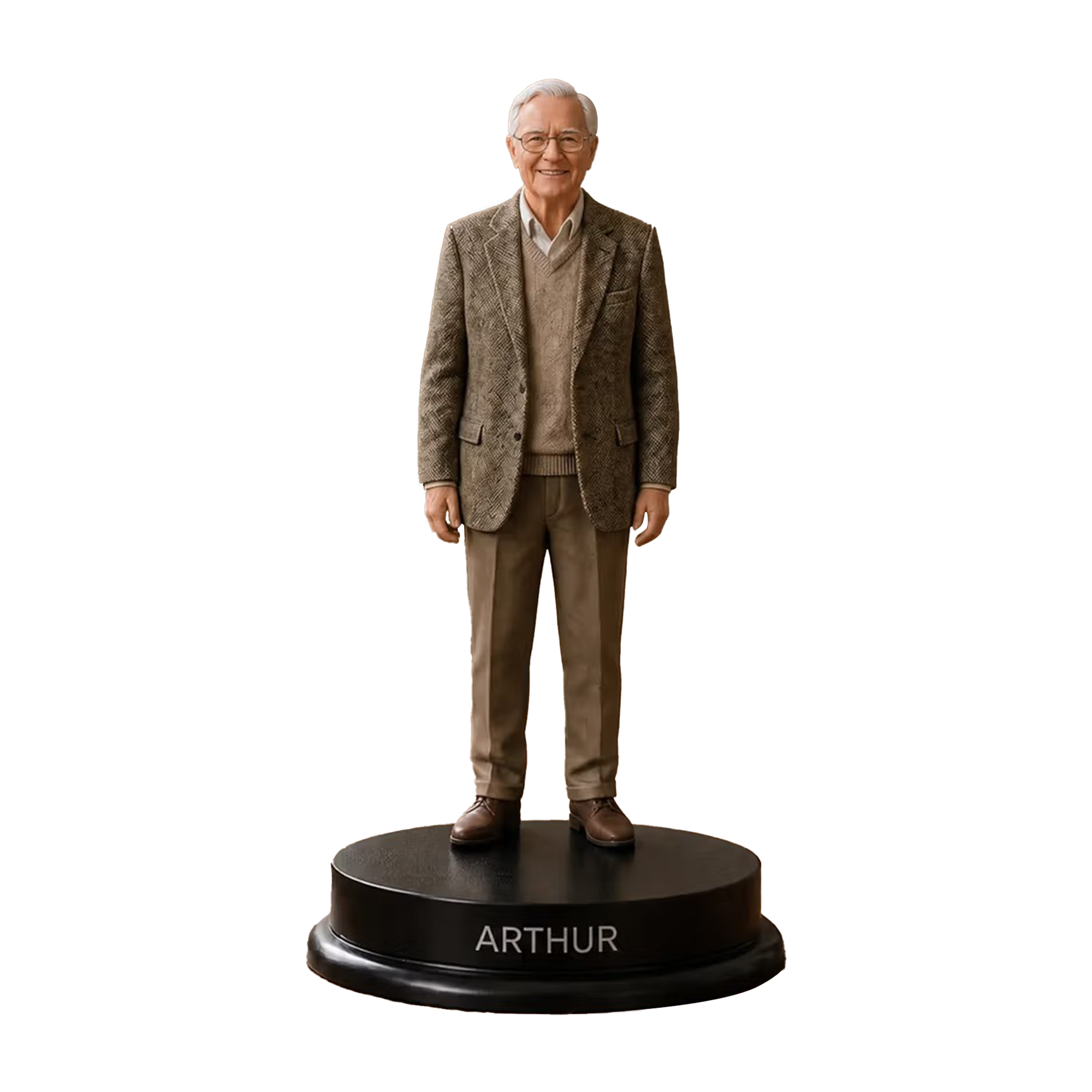 4 centimeter personalized keepsake figurine in the room setting