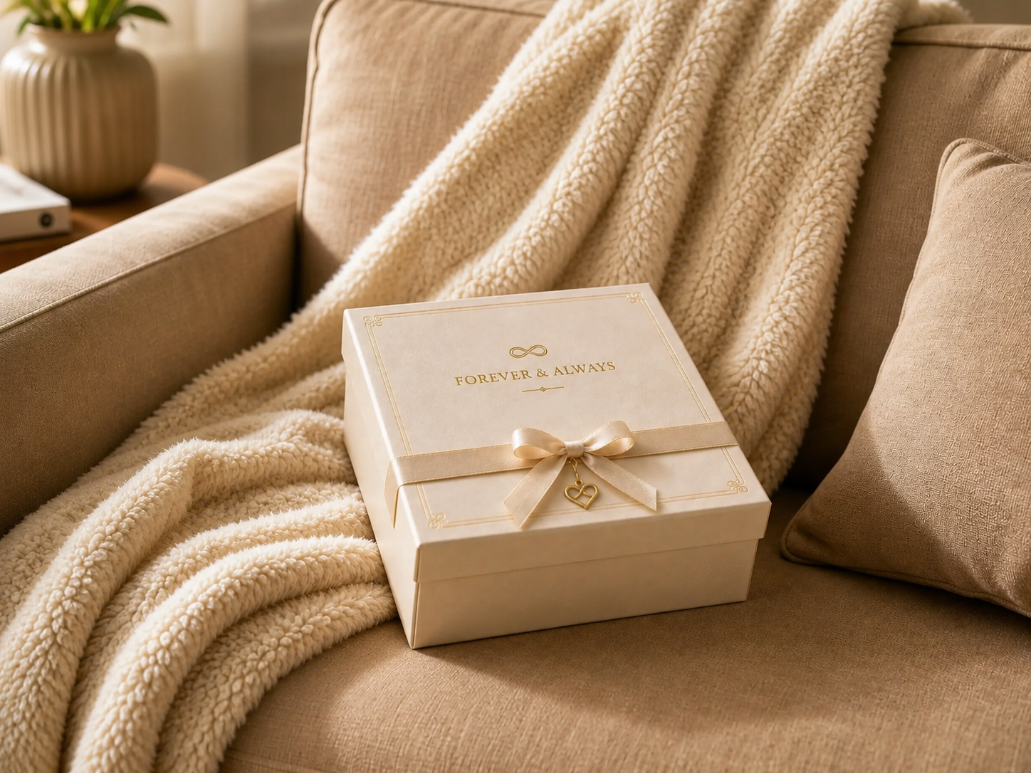 Outer gift box packaging for personalized keepsake statue