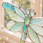 Personalized Coastal Glow Sea Glass Suncatcher Wind Chime Kit Collection with Text, Home Decor, Birthday Gift for Ocean Lovers