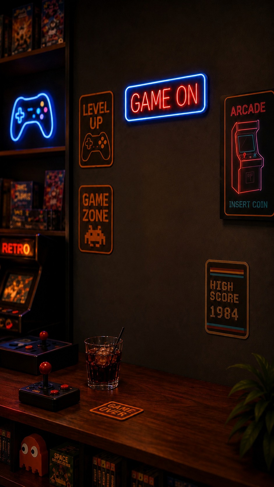 Game room before slot machine toilet paper holder mobile view